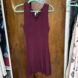 Alya maroon dress